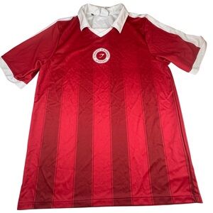 GymShark Polo Men’s Size Medium Stretch Performance Lift Miami Graphic Print